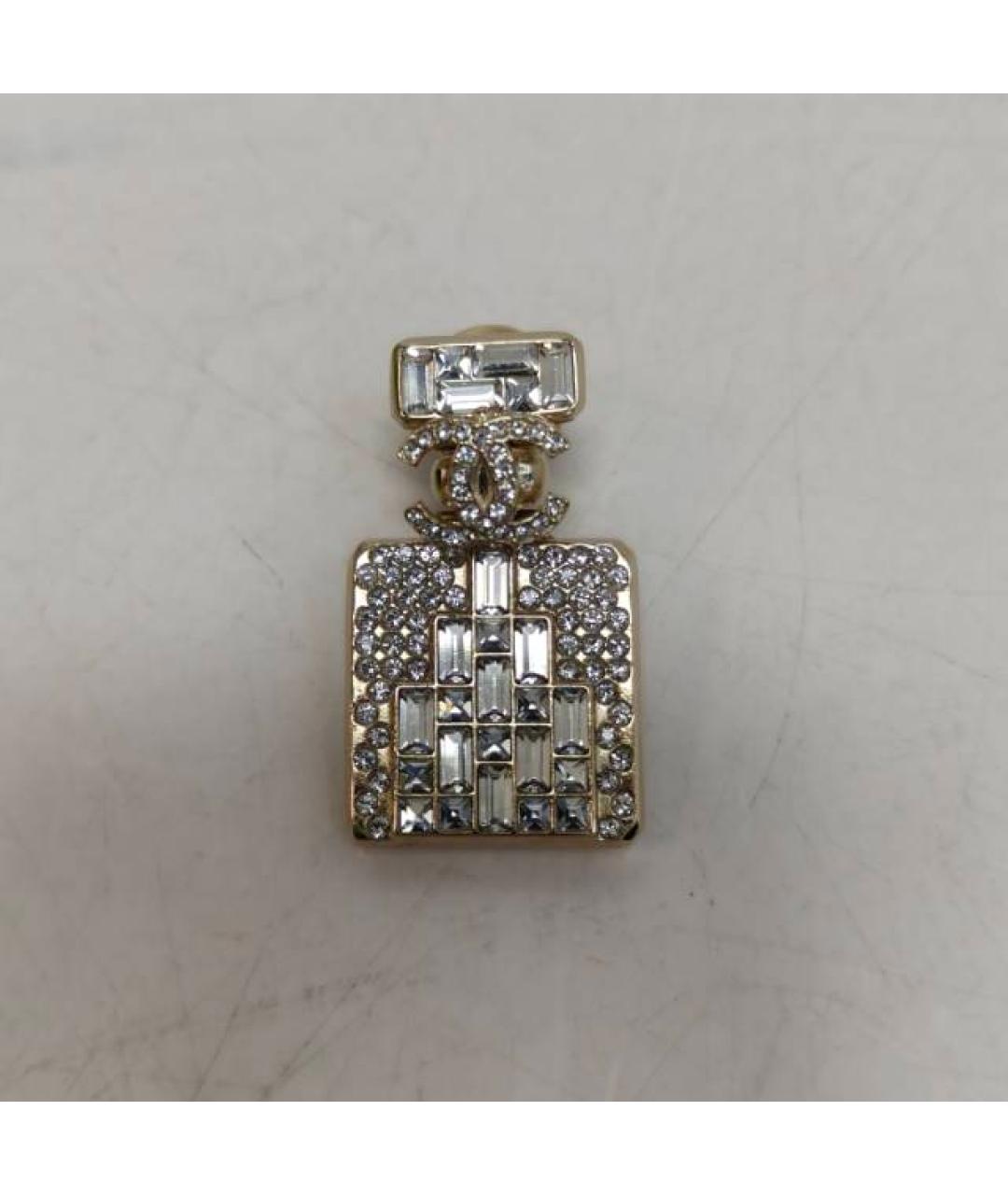 CHANEL Золотая металлическая булавка / брошь, фото 7