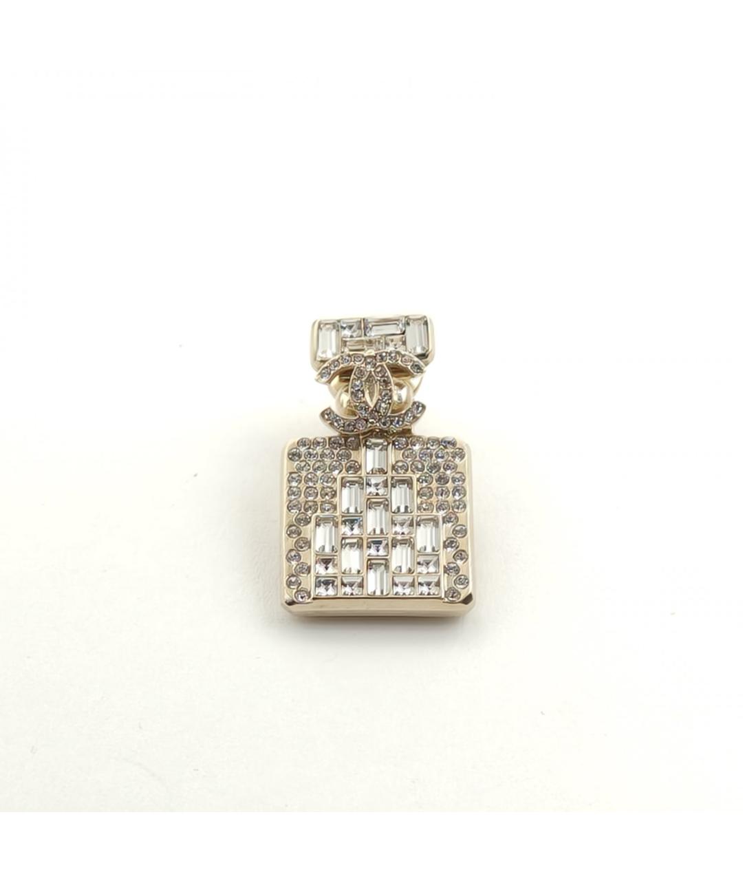 CHANEL Золотая металлическая булавка / брошь, фото 3