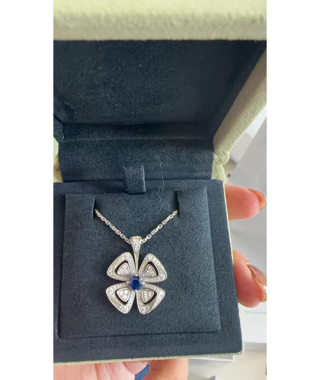 BVLGARI Серебряная подвеска из белого золота, фото 2