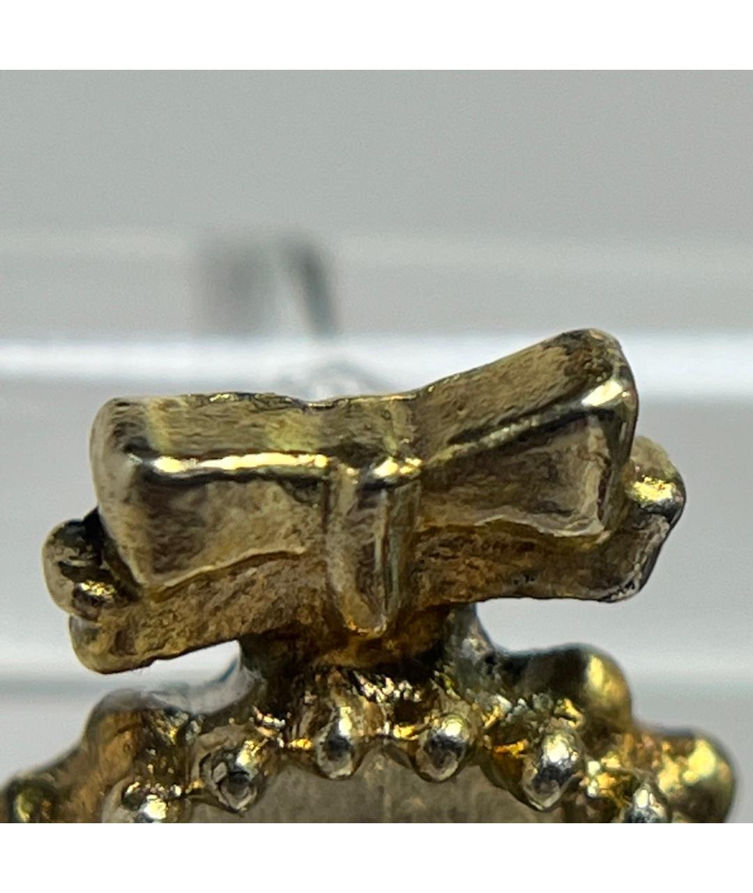 CHANEL Золотые металлические серьги, фото 9