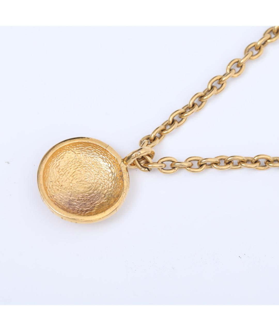 CHANEL Золотая металлическая подвеска, фото 4