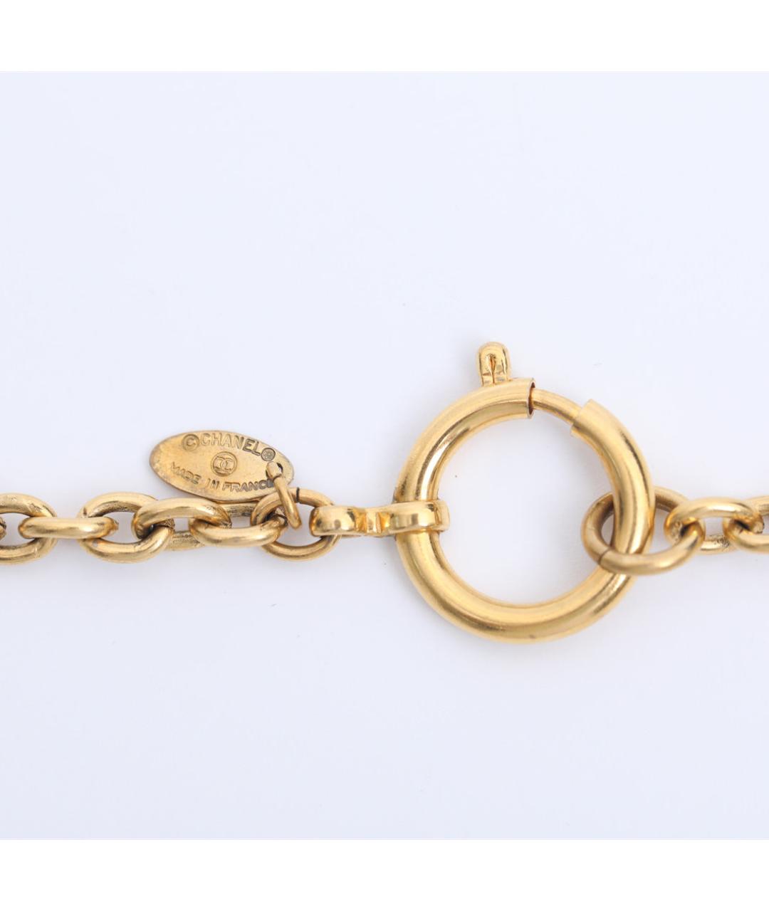 CHANEL Золотая металлическая подвеска, фото 6