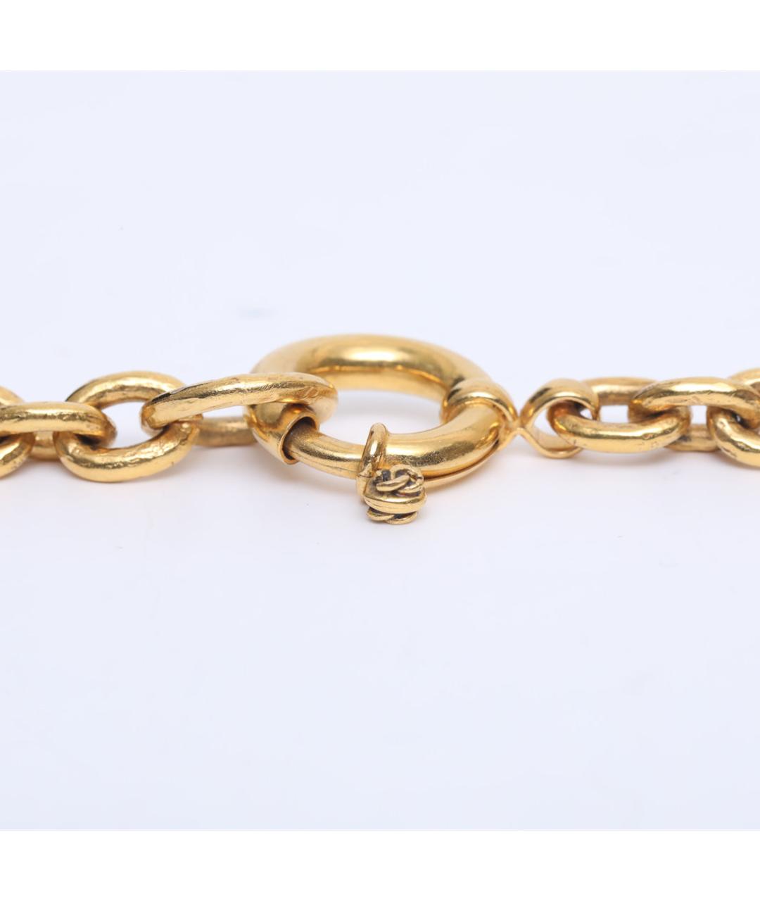 CHANEL Золотая металлическая подвеска, фото 7