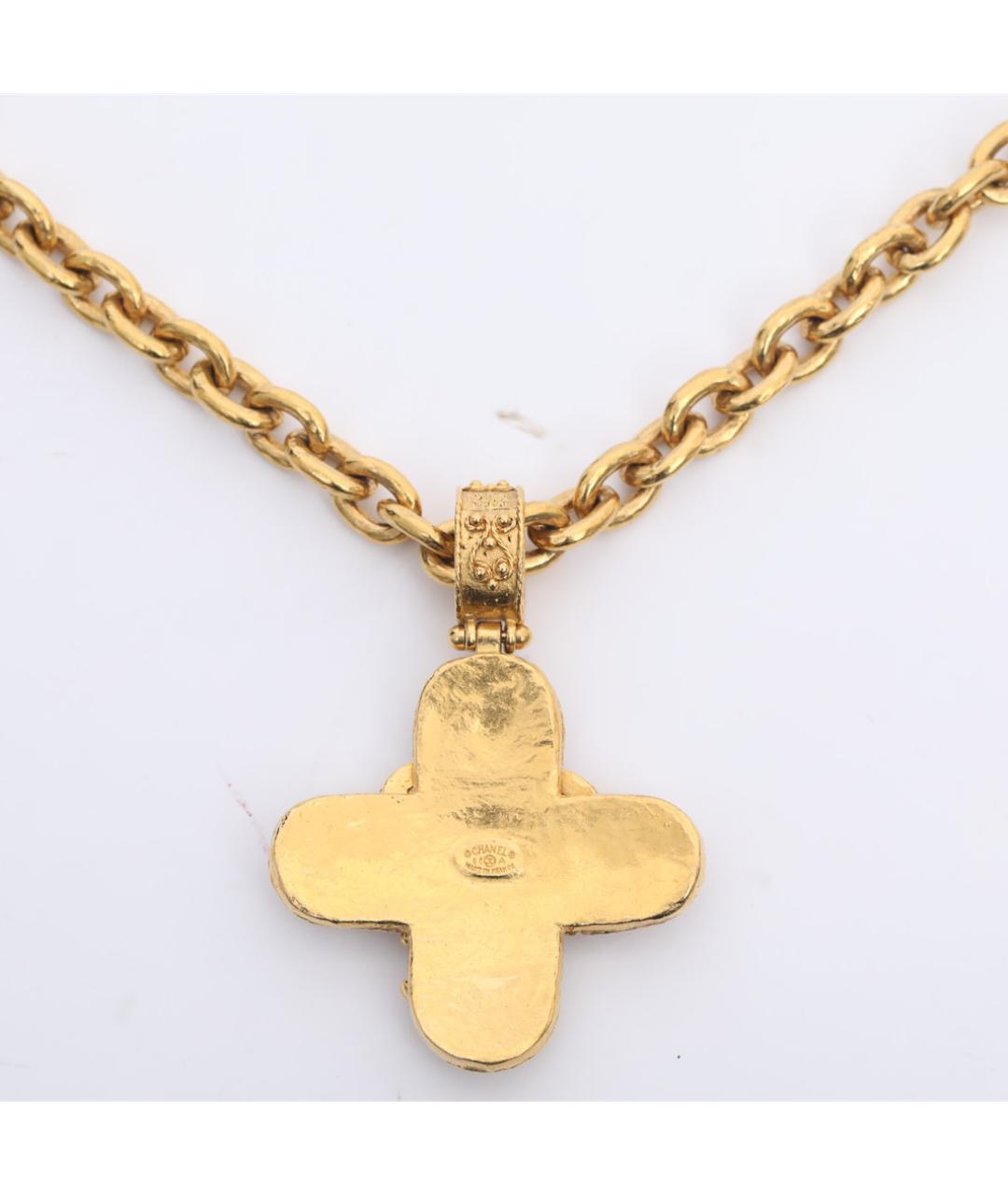 CHANEL Золотая металлическая подвеска, фото 3