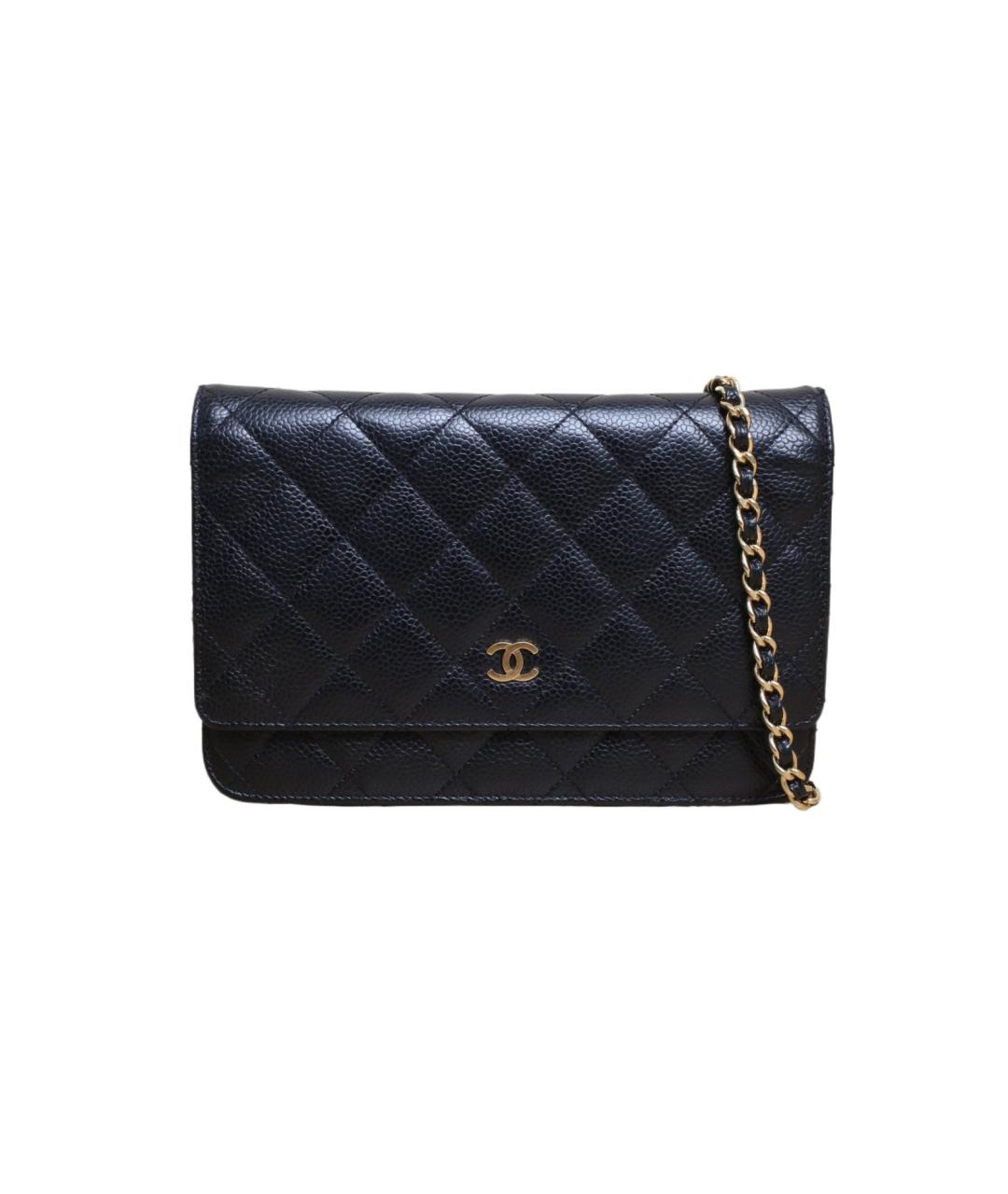 CHANEL Черная кожаная сумка через плечо, фото 1