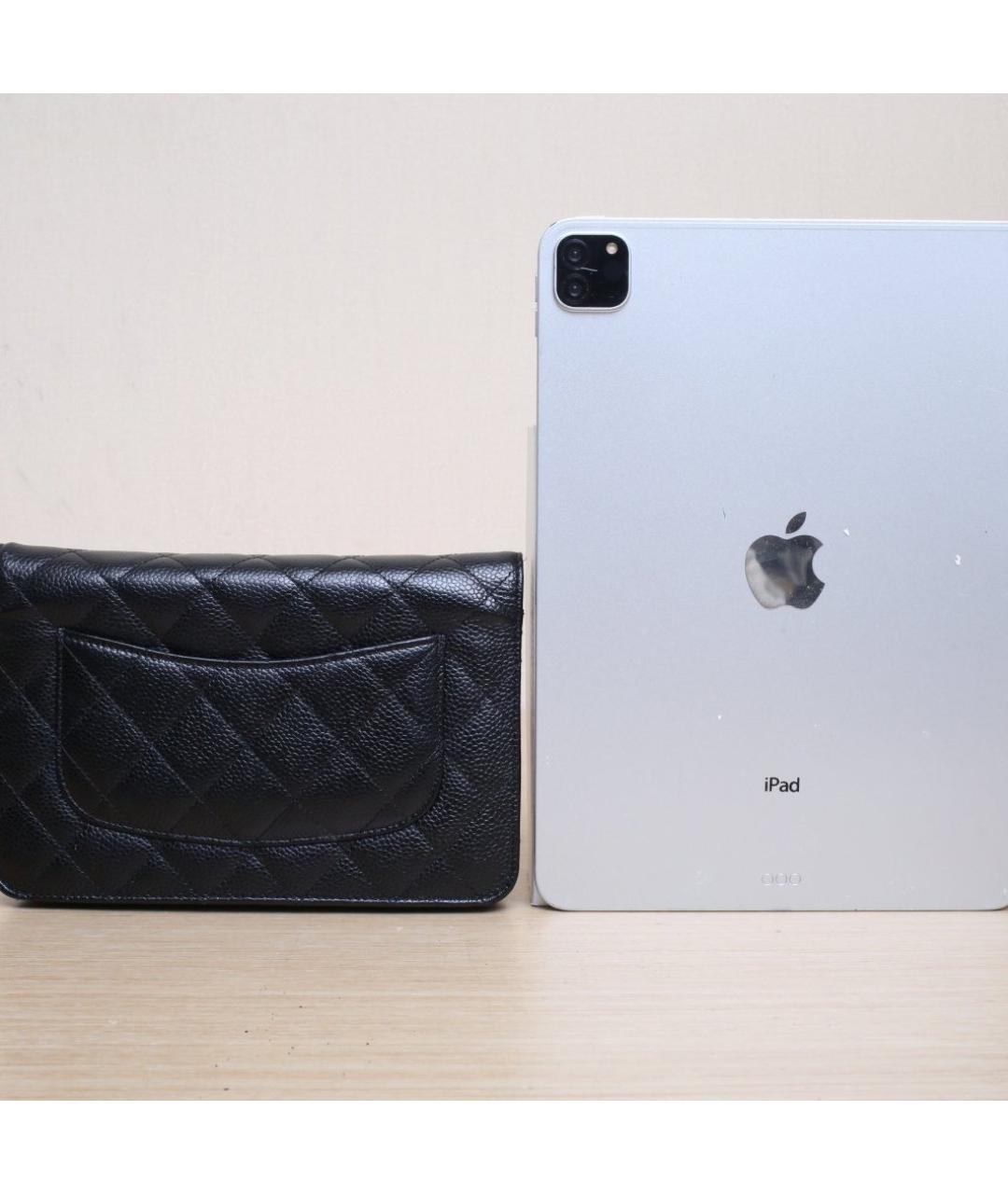 CHANEL Черная кожаная сумка через плечо, фото 7