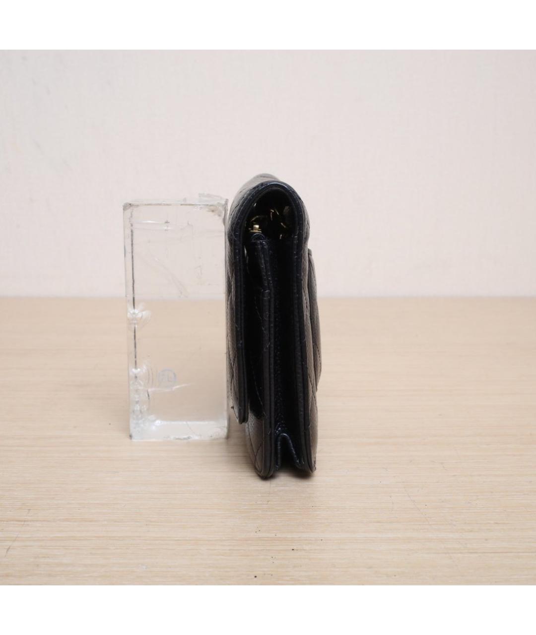 CHANEL Черная кожаная сумка через плечо, фото 5