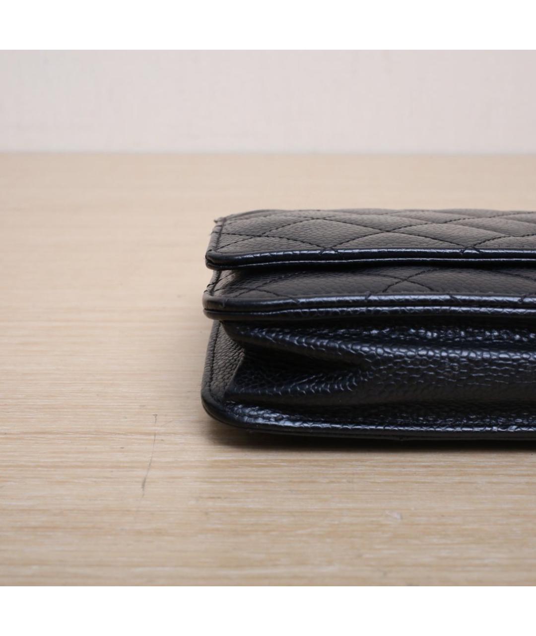 CHANEL Черная кожаная сумка через плечо, фото 9