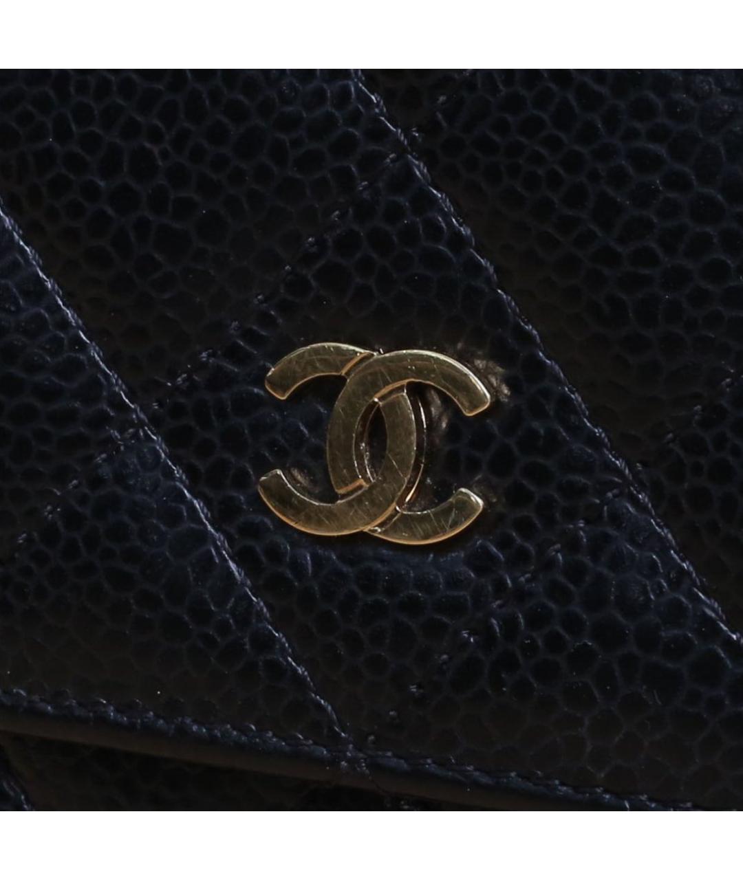 CHANEL Черная кожаная сумка через плечо, фото 8