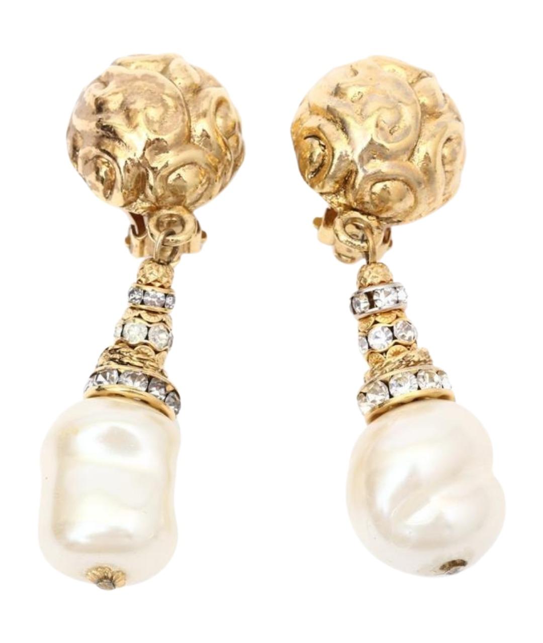 SAINT LAURENT Металлические серьги, фото 1