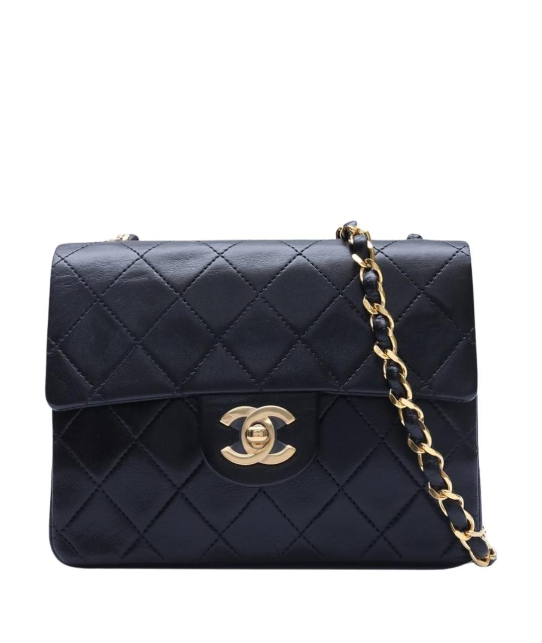 CHANEL Черная кожаная сумка через плечо, фото 1