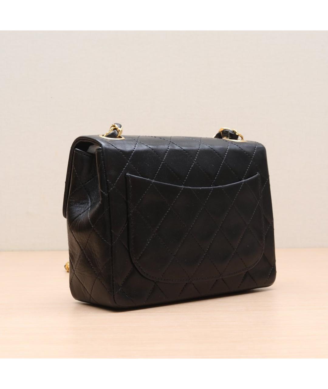 CHANEL Черная кожаная сумка через плечо, фото 6