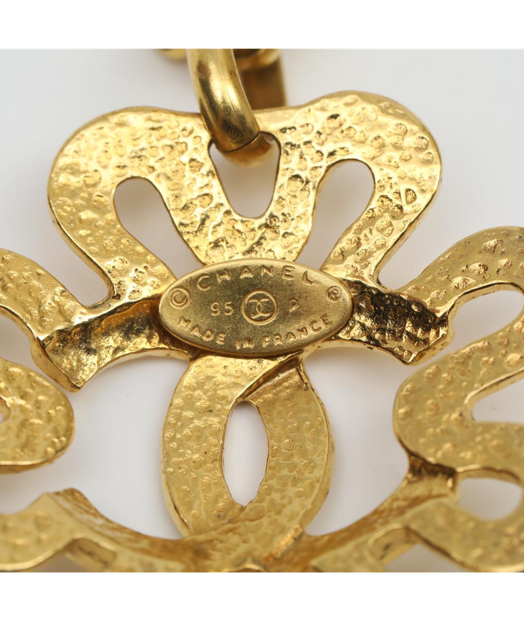 CHANEL Золотая металлическая подвеска, фото 5