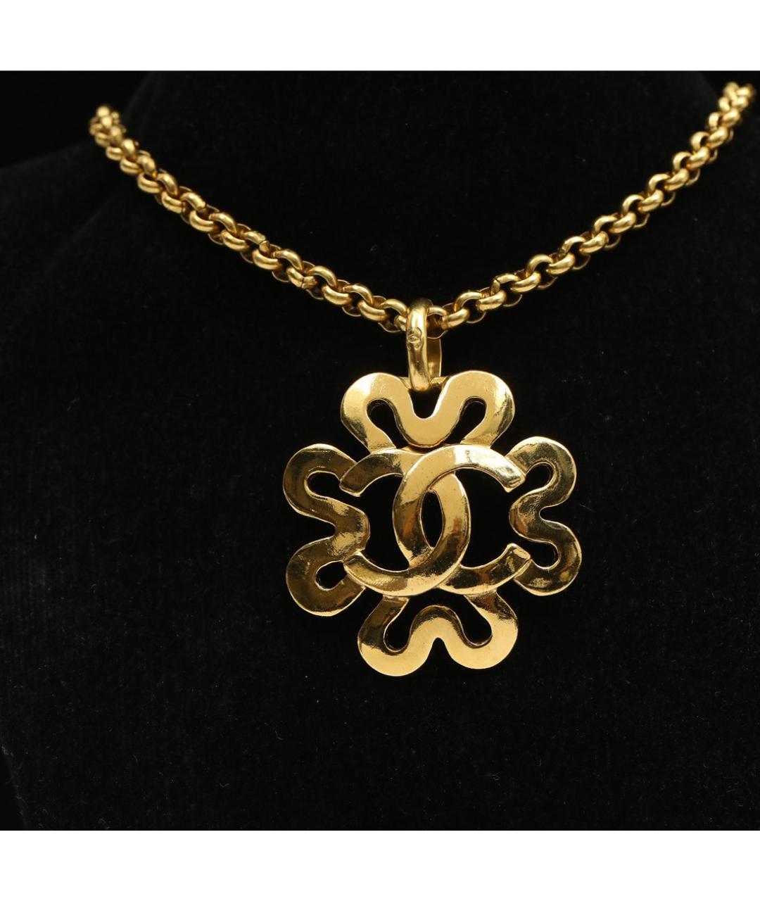 CHANEL Золотая металлическая подвеска, фото 2