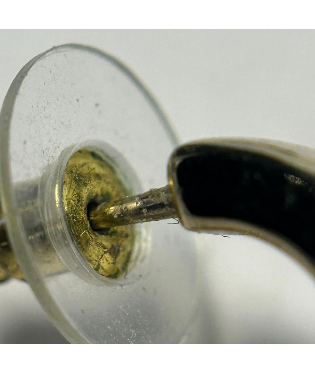 CHANEL Золотые металлические серьги, фото 8