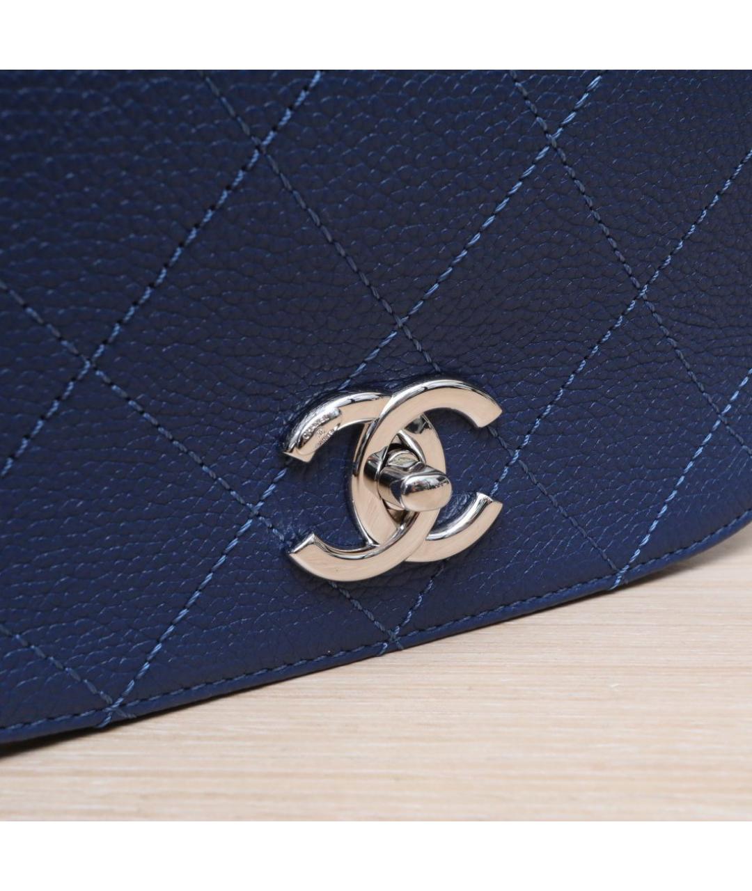 CHANEL Синяя сумка через плечо, фото 8