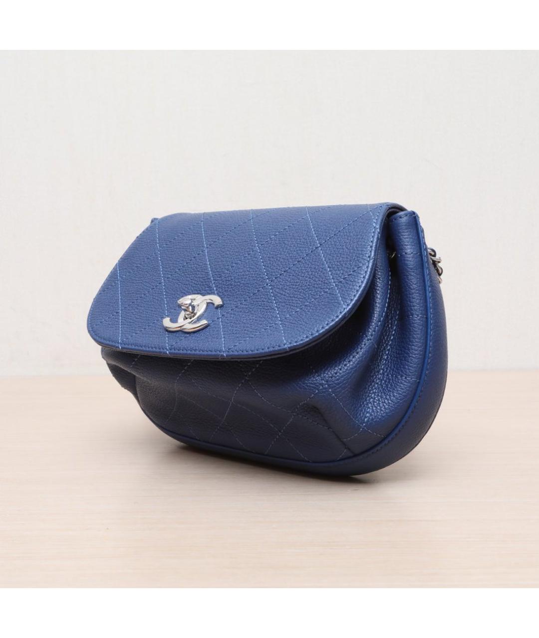 CHANEL Синяя сумка через плечо, фото 4