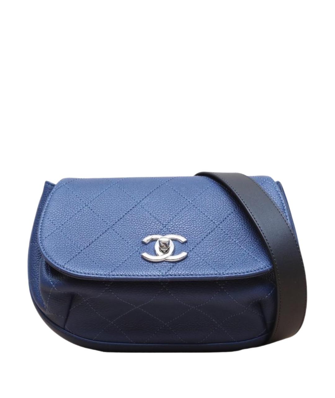 CHANEL Синяя сумка через плечо, фото 1