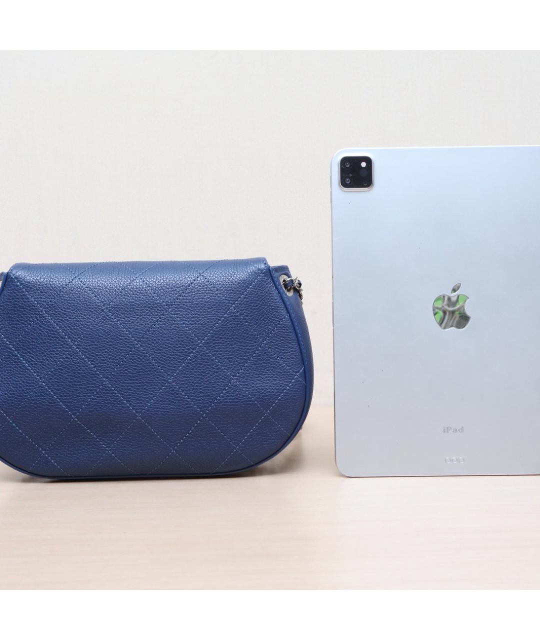 CHANEL Синяя сумка через плечо, фото 7