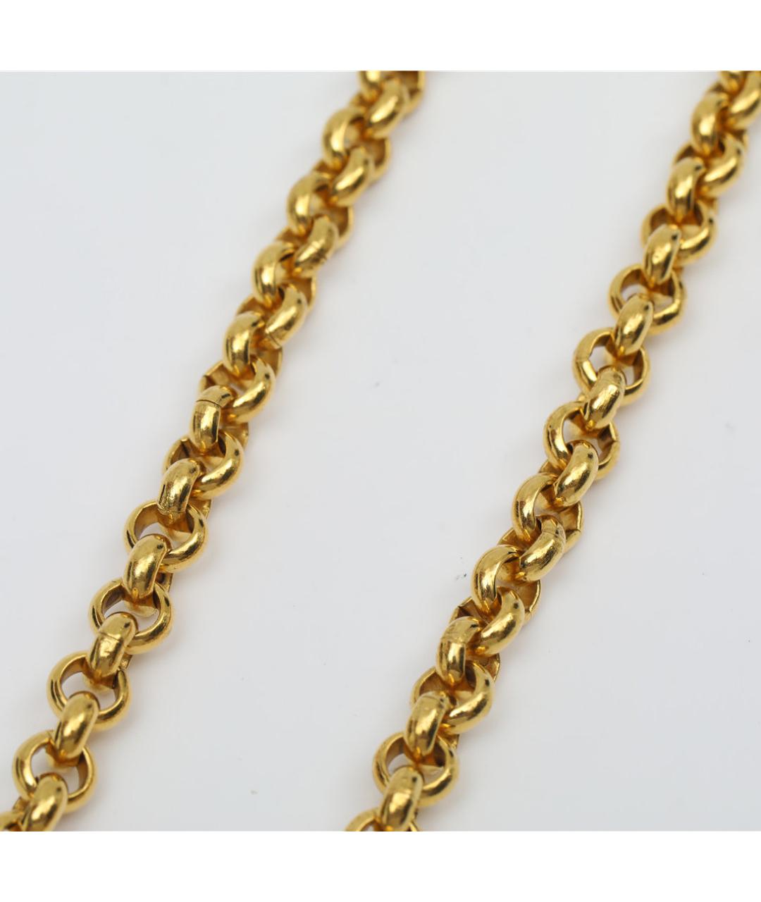 CHANEL Золотая металлическая подвеска, фото 7