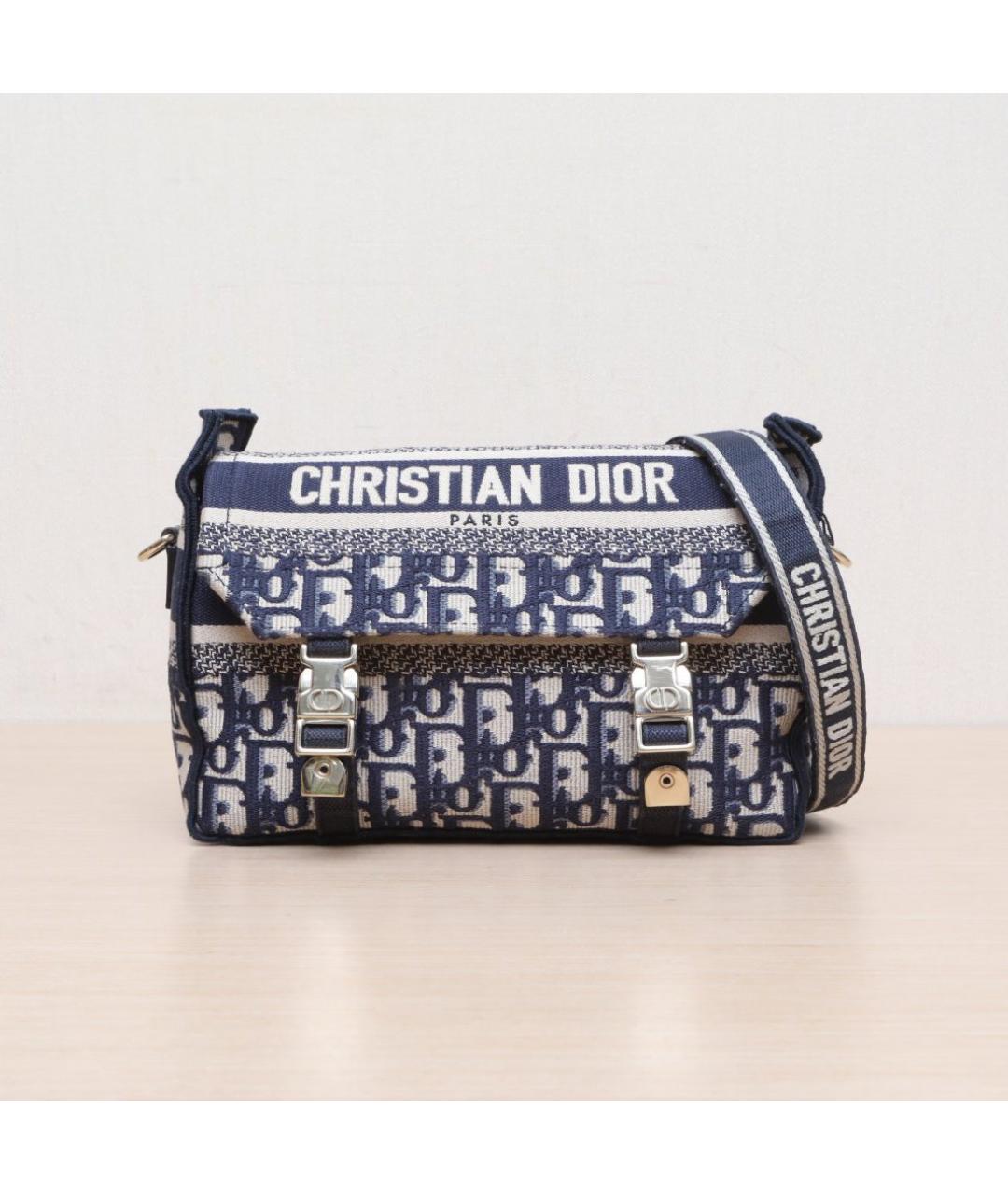 CHRISTIAN DIOR Синяя сумка через плечо, фото 3