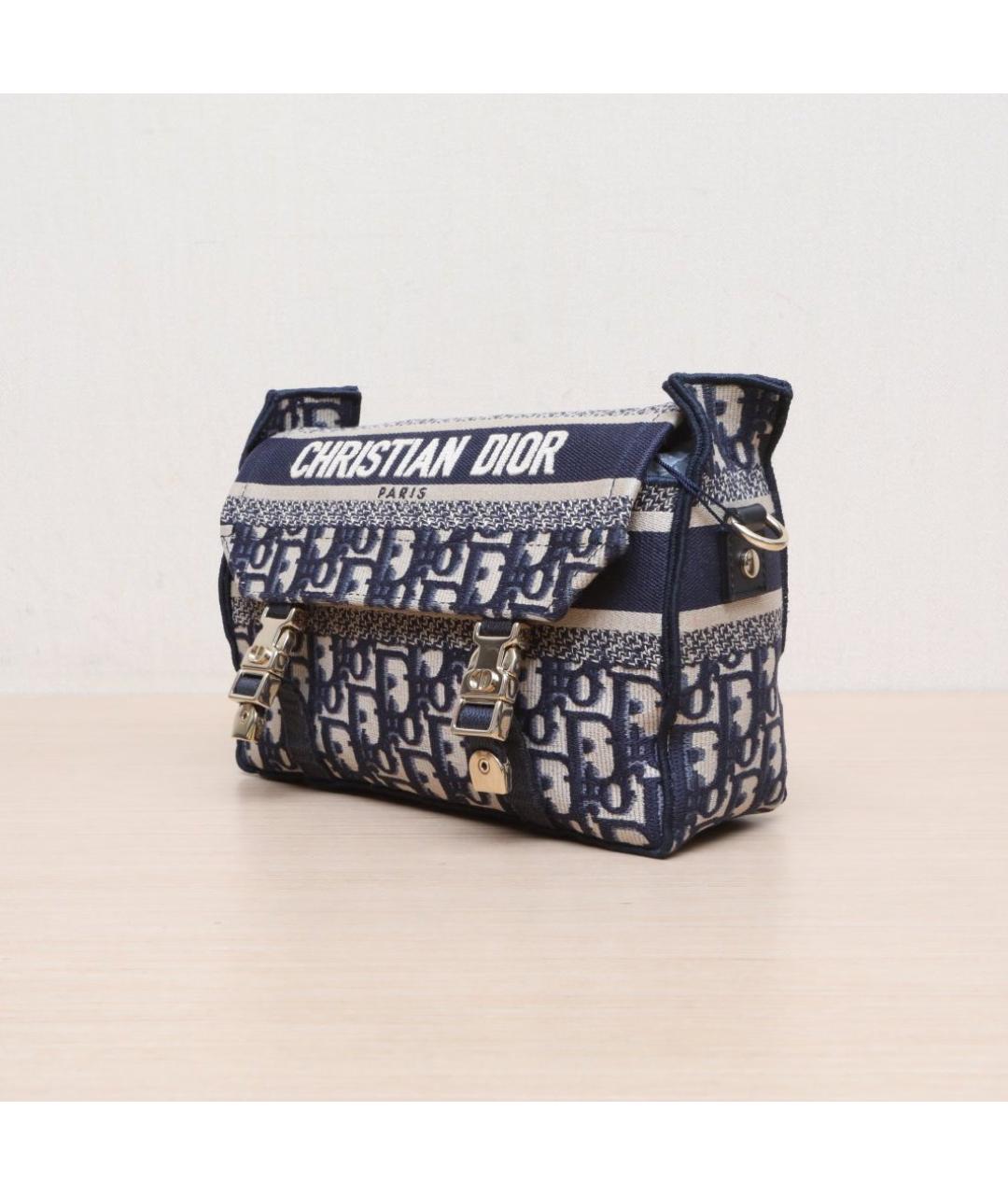 CHRISTIAN DIOR Синяя сумка через плечо, фото 4