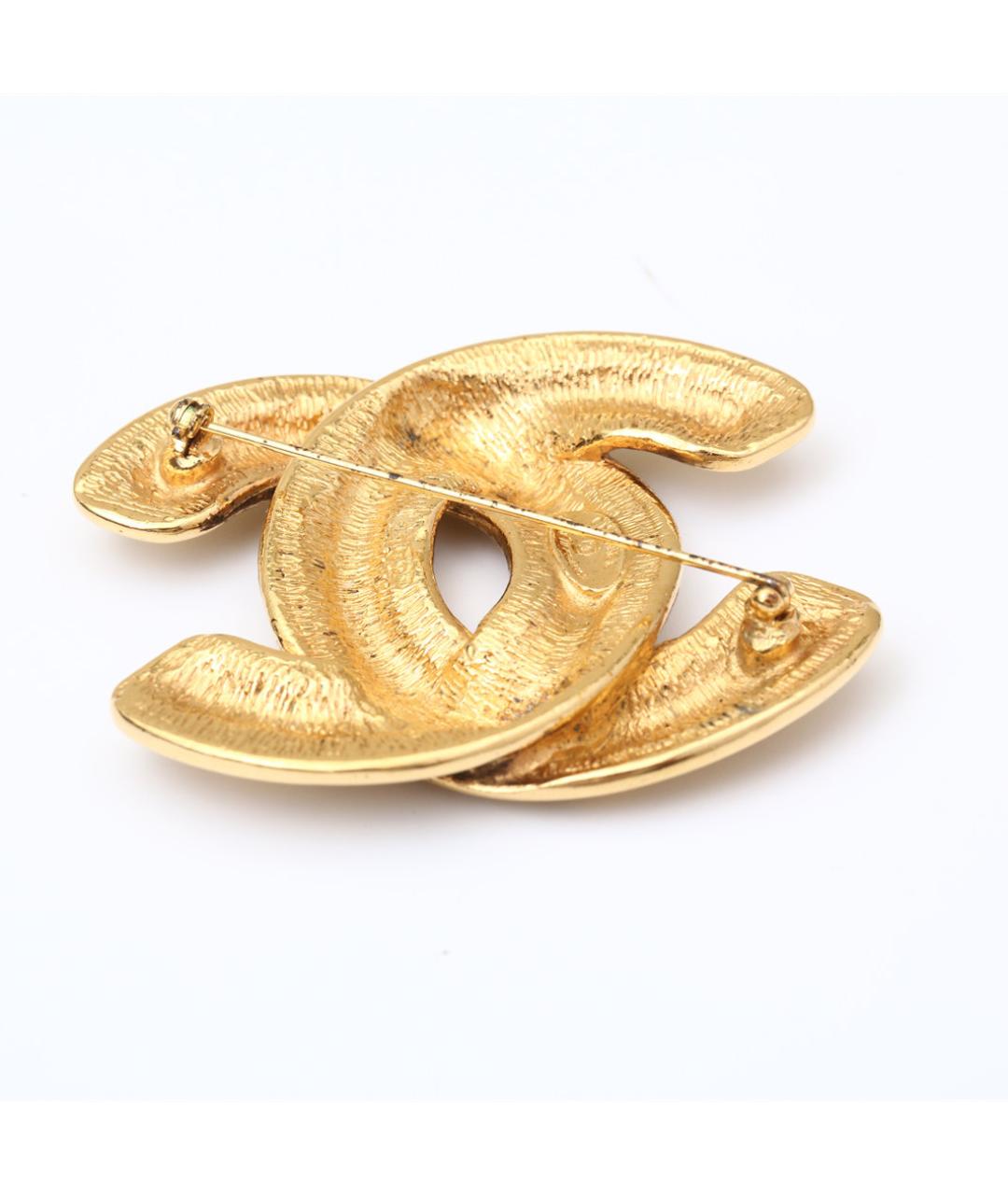 CHANEL Золотая металлическая булавка / брошь, фото 5