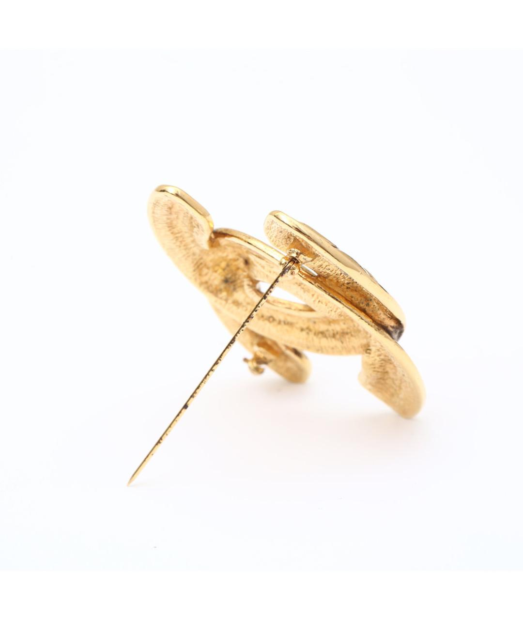CHANEL Золотая металлическая булавка / брошь, фото 6