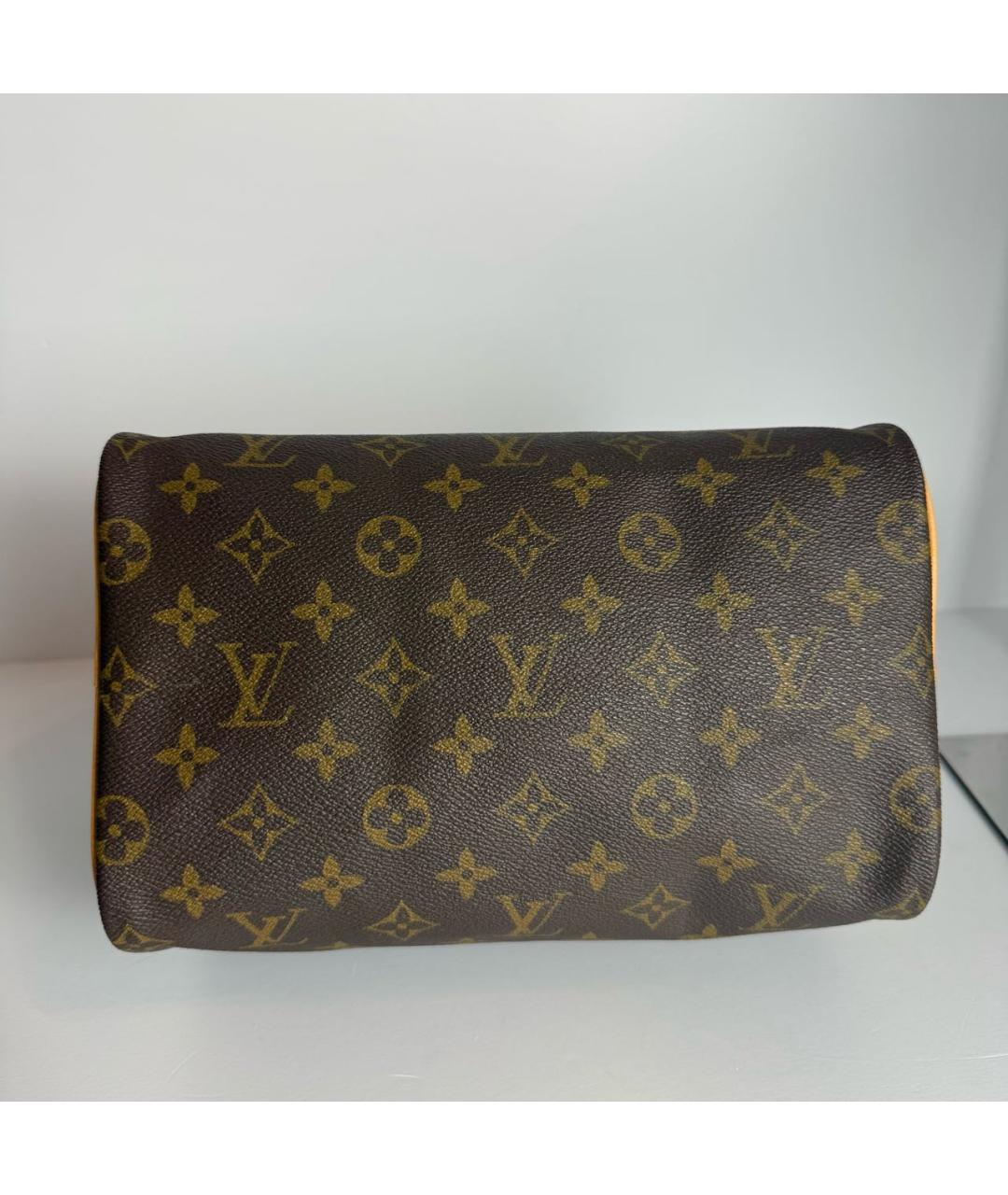 LOUIS VUITTON Коричневая сумка с короткими ручками, фото 5