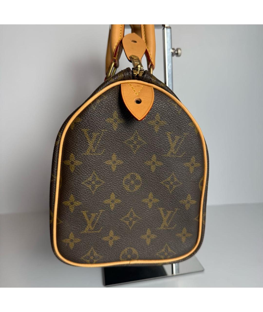 LOUIS VUITTON Коричневая сумка с короткими ручками, фото 4