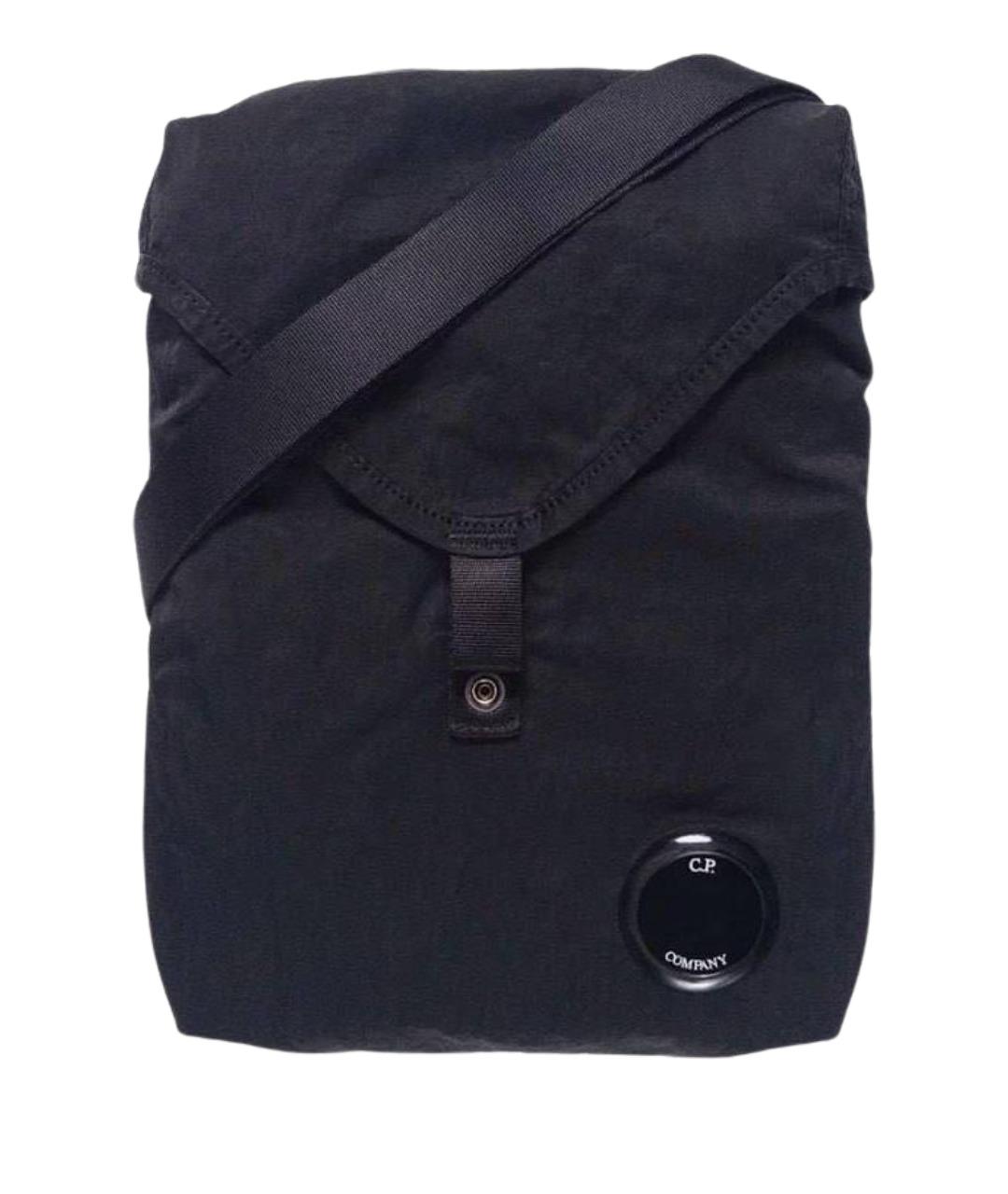 CP COMPANY Черная тканевая сумка на плечо, фото 1