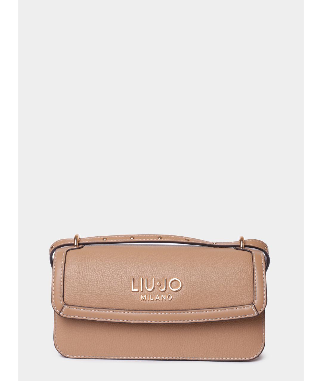 LIU JO Коричневая сумка через плечо из искусственной кожи, фото 2