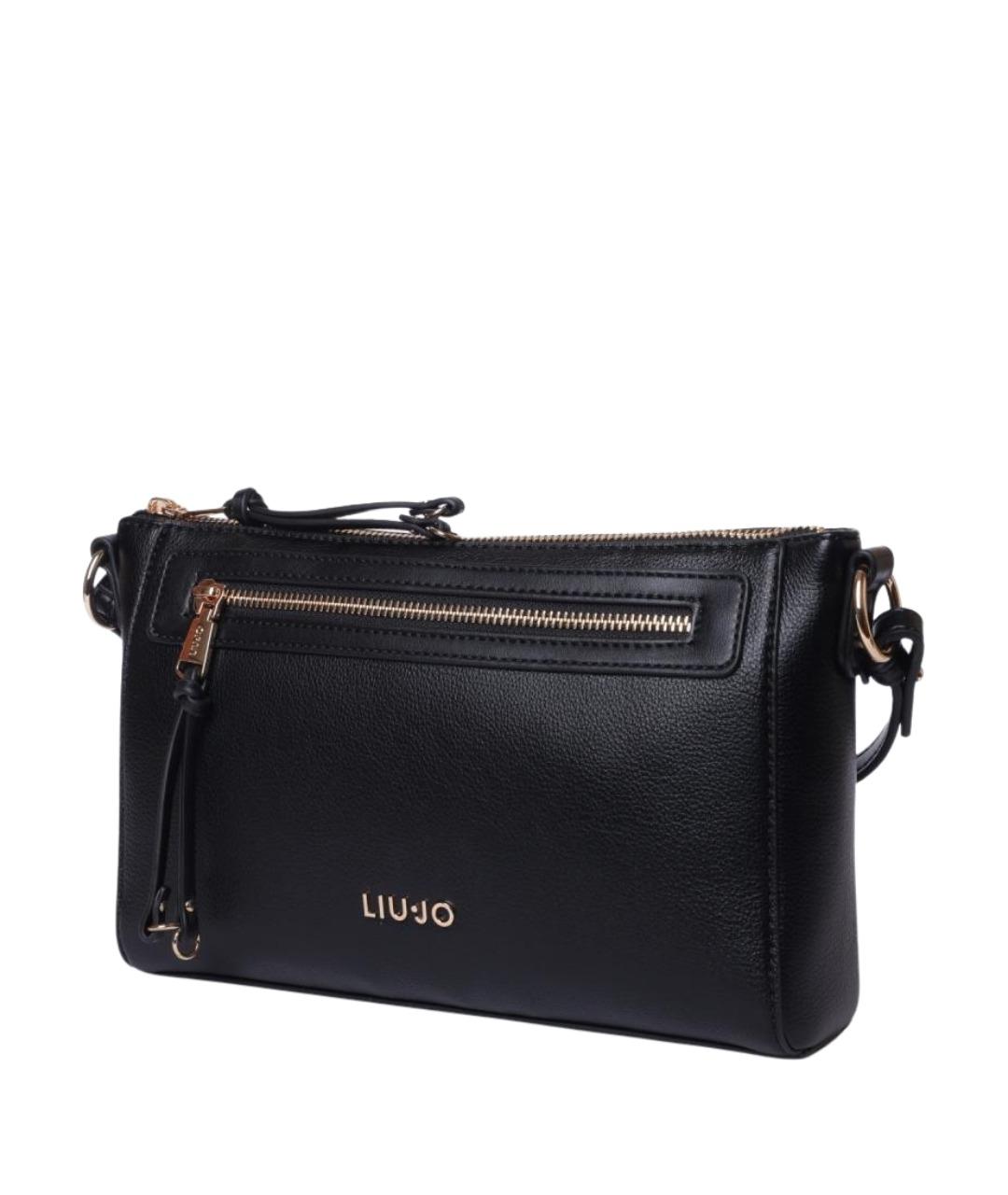 LIU JO Черная сумка через плечо из искусственной кожи, фото 1