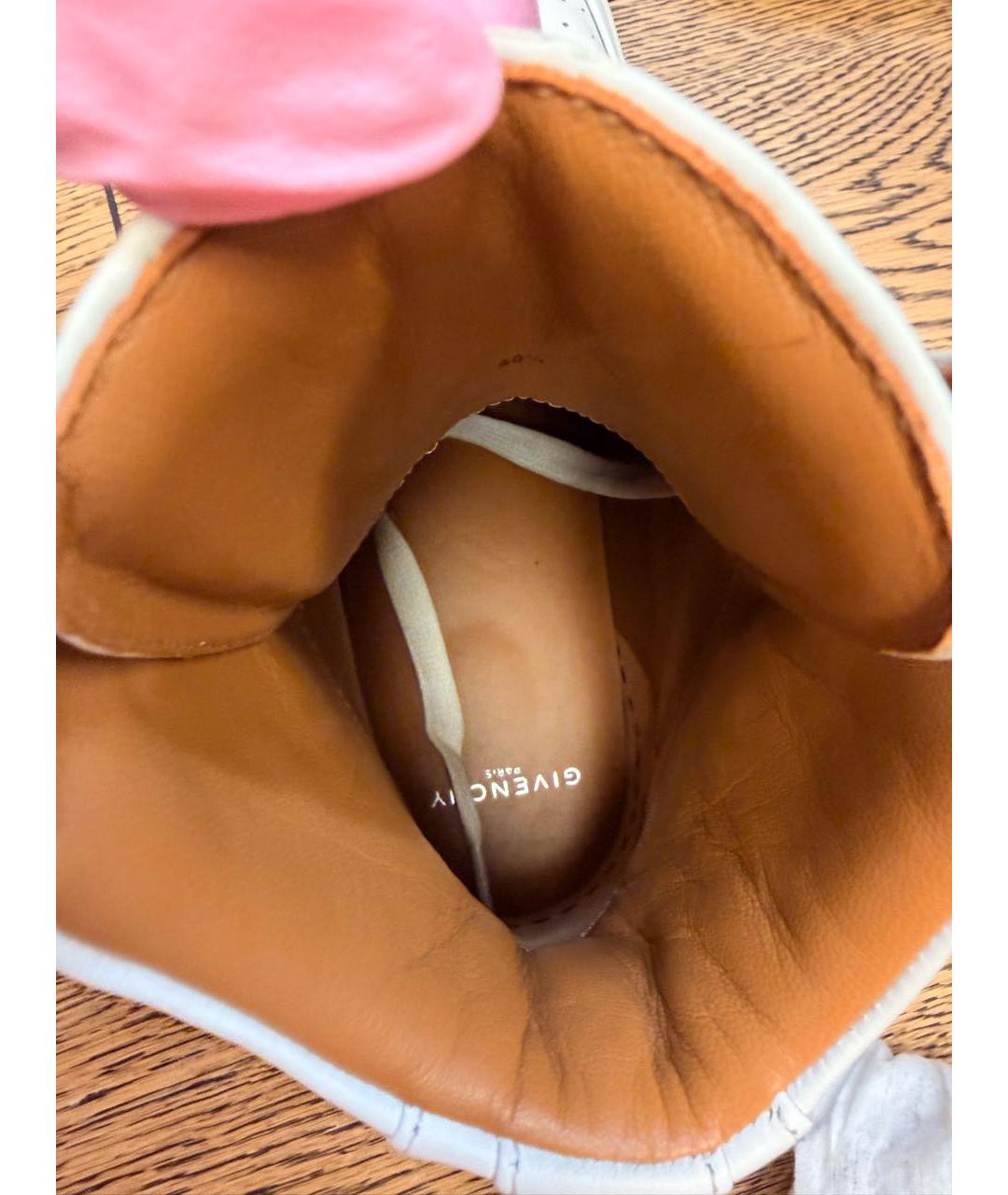 GIVENCHY Белые кожаные кеды, фото 4