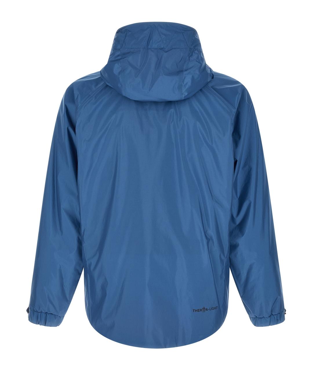 MONCLER GRENOBLE Синяя полиамидовая куртка, фото 2