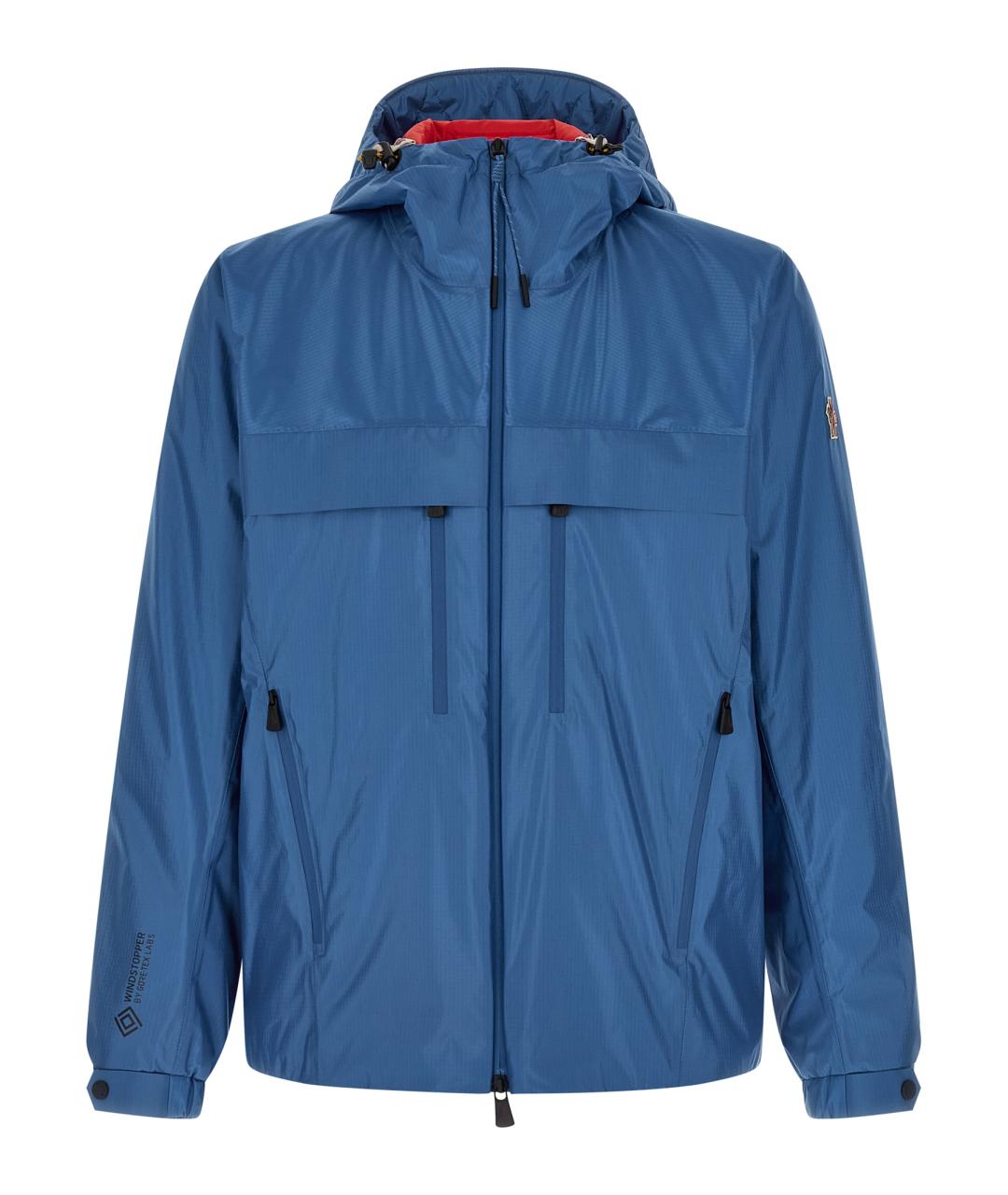 MONCLER GRENOBLE Синяя полиамидовая куртка, фото 1