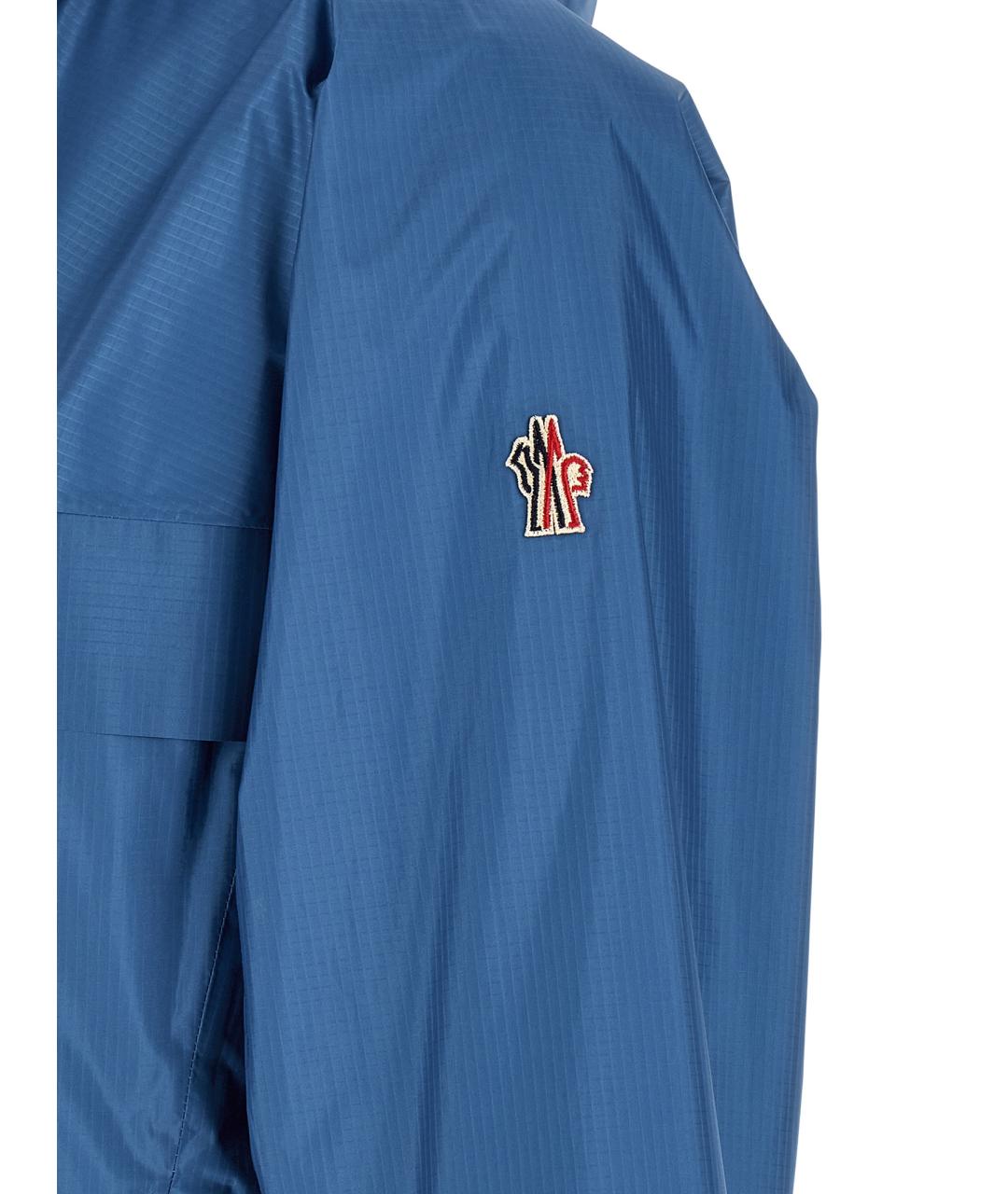 MONCLER GRENOBLE Синяя полиамидовая куртка, фото 5