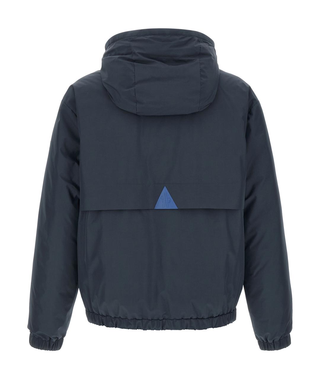 MONCLER GRENOBLE Темно-синий полиамидовый пуховик, фото 3