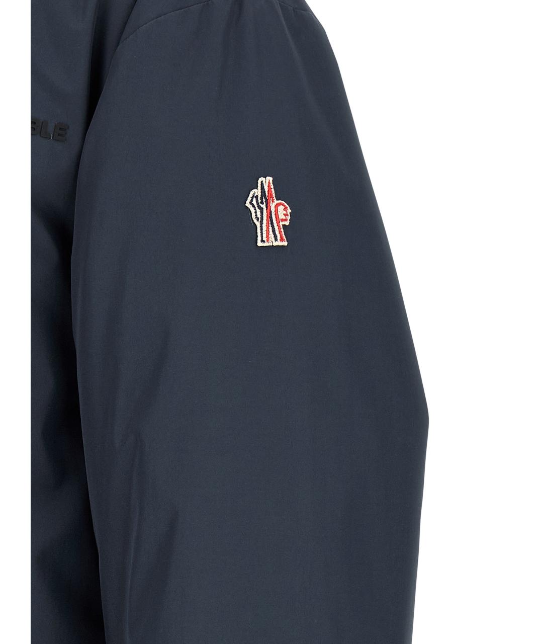 MONCLER GRENOBLE Темно-синий полиамидовый пуховик, фото 5