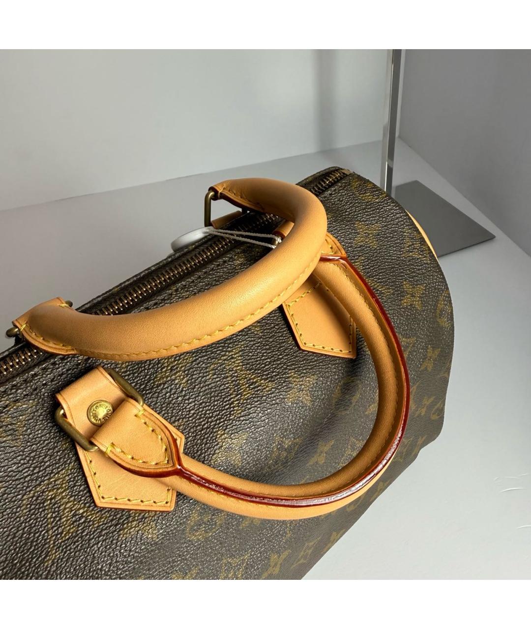 LOUIS VUITTON Коричневая сумка с короткими ручками, фото 6