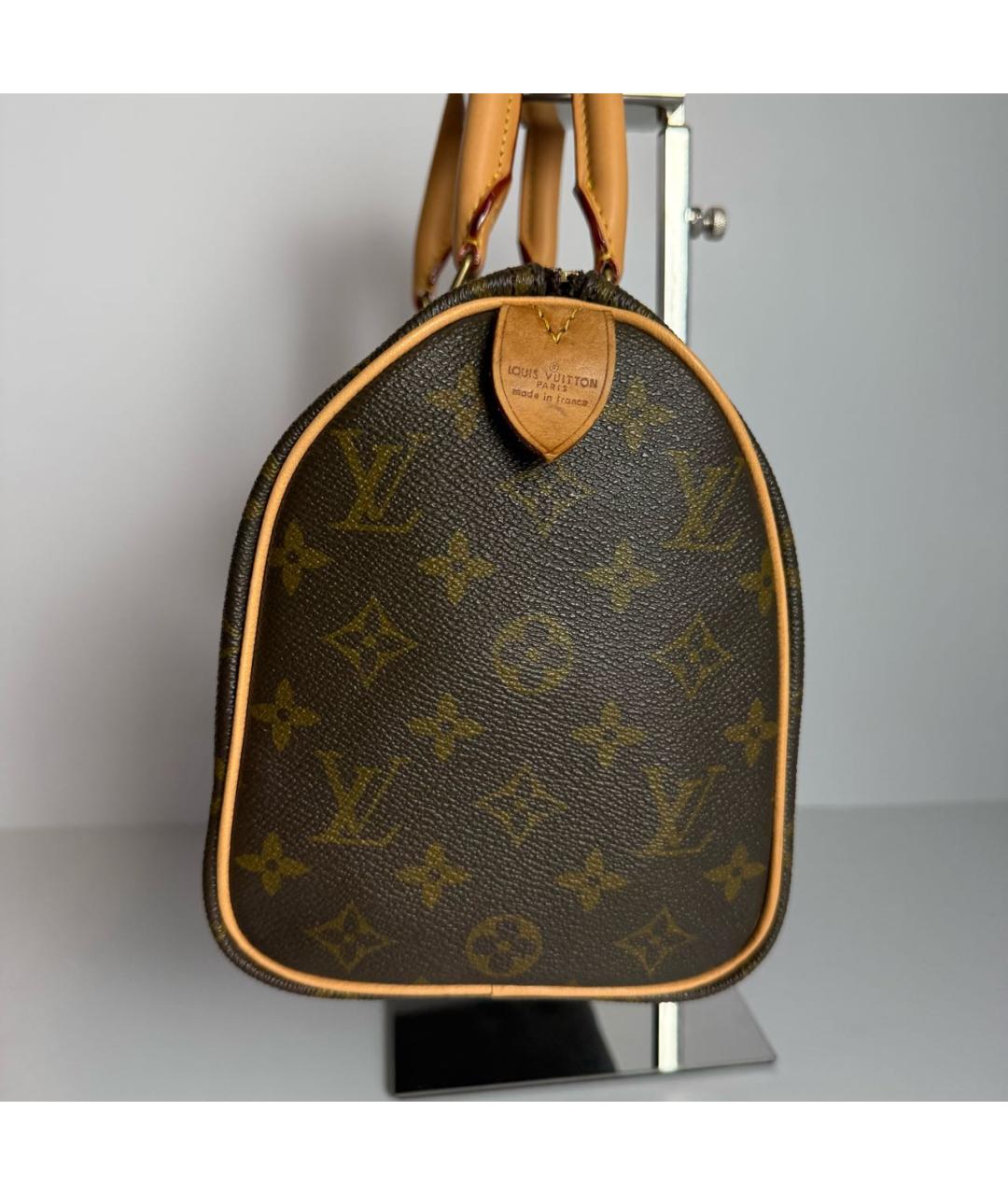 LOUIS VUITTON Коричневая сумка с короткими ручками, фото 3