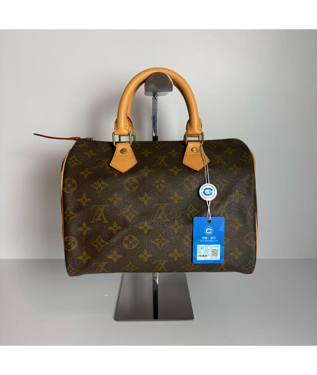 LOUIS VUITTON Коричневая сумка с короткими ручками, фото 2