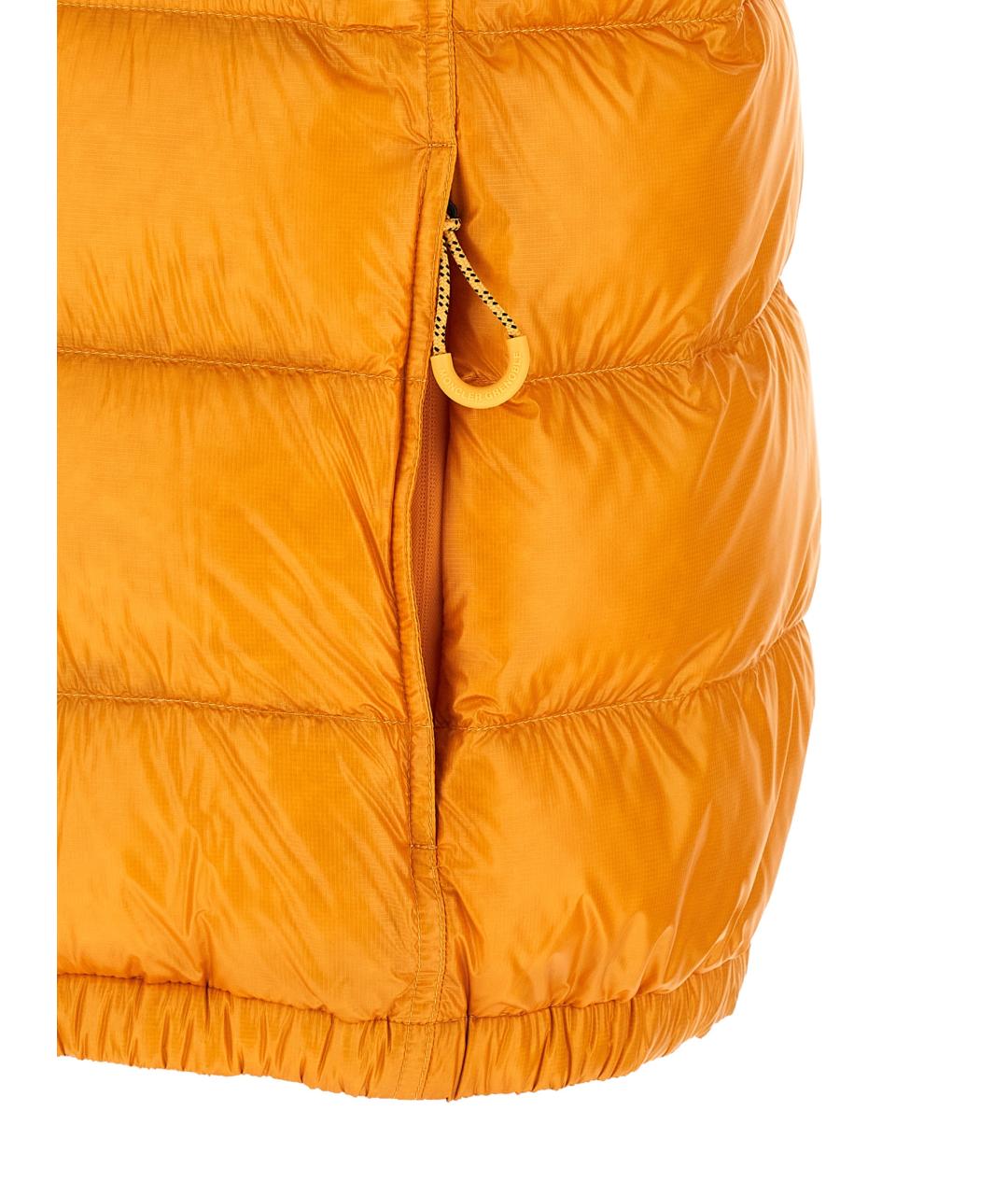 MONCLER GRENOBLE Желтый полиэстеровый жилет, фото 4