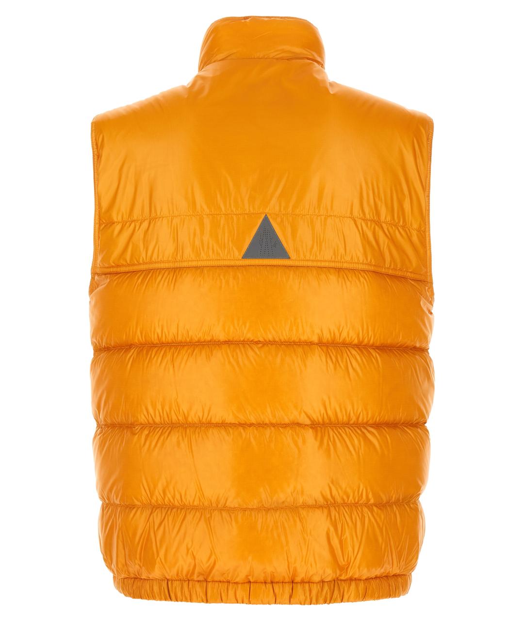 MONCLER GRENOBLE Желтый полиэстеровый жилет, фото 2