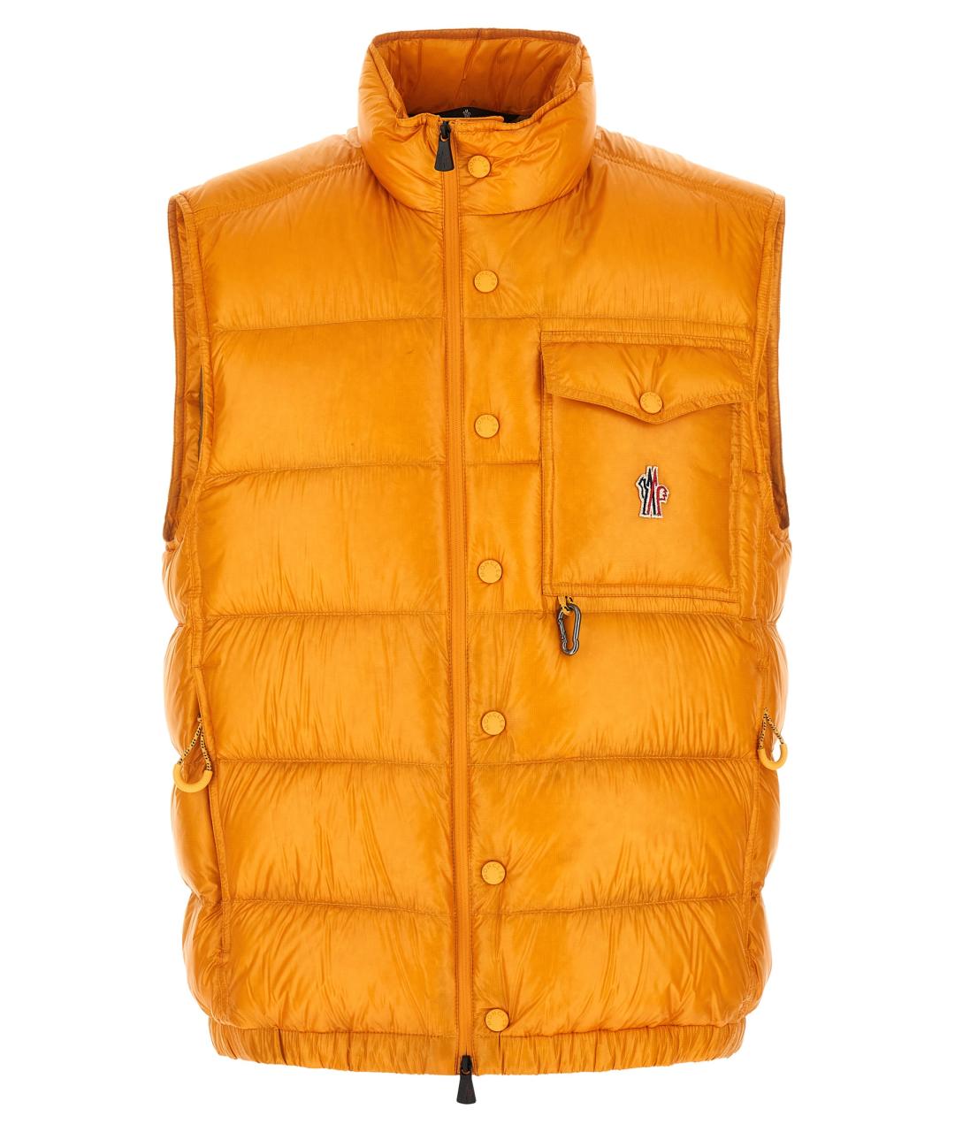 MONCLER GRENOBLE Желтый полиэстеровый жилет, фото 1