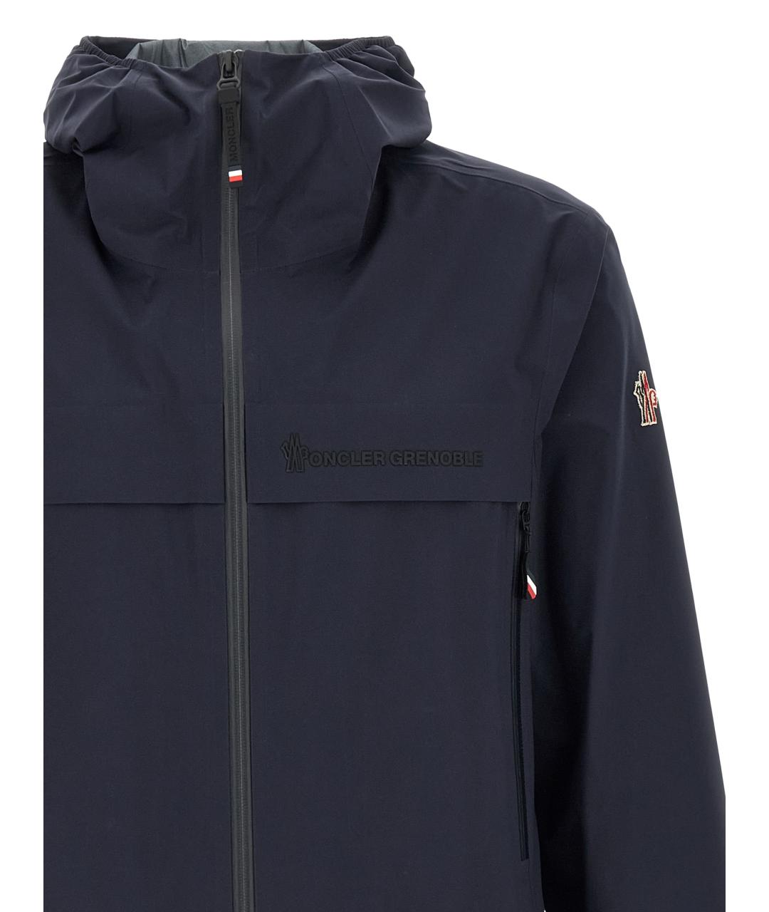 MONCLER GRENOBLE Темно-синяя полиамидовая куртка, фото 3