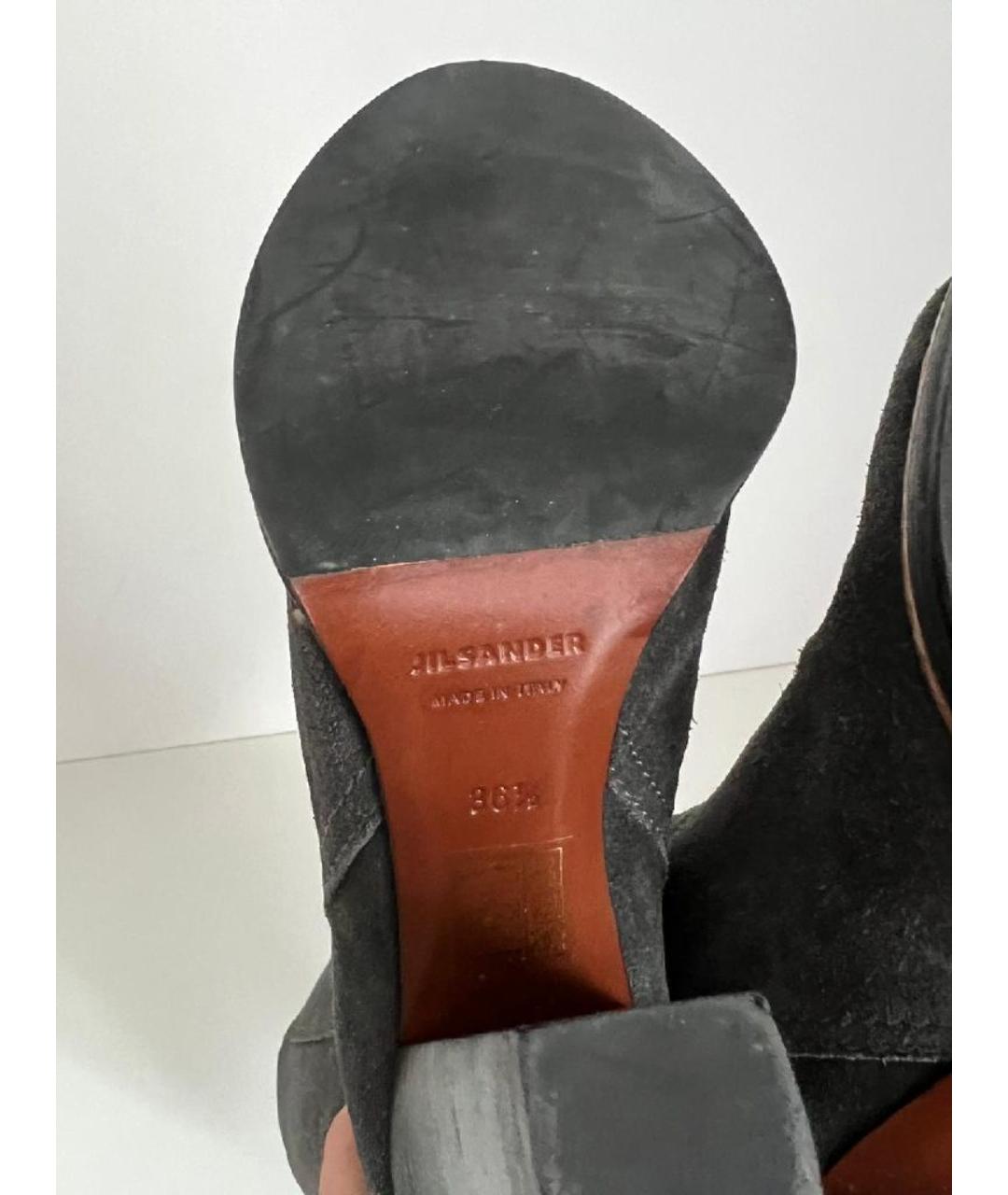 JIL SANDER Серые сапоги, фото 5