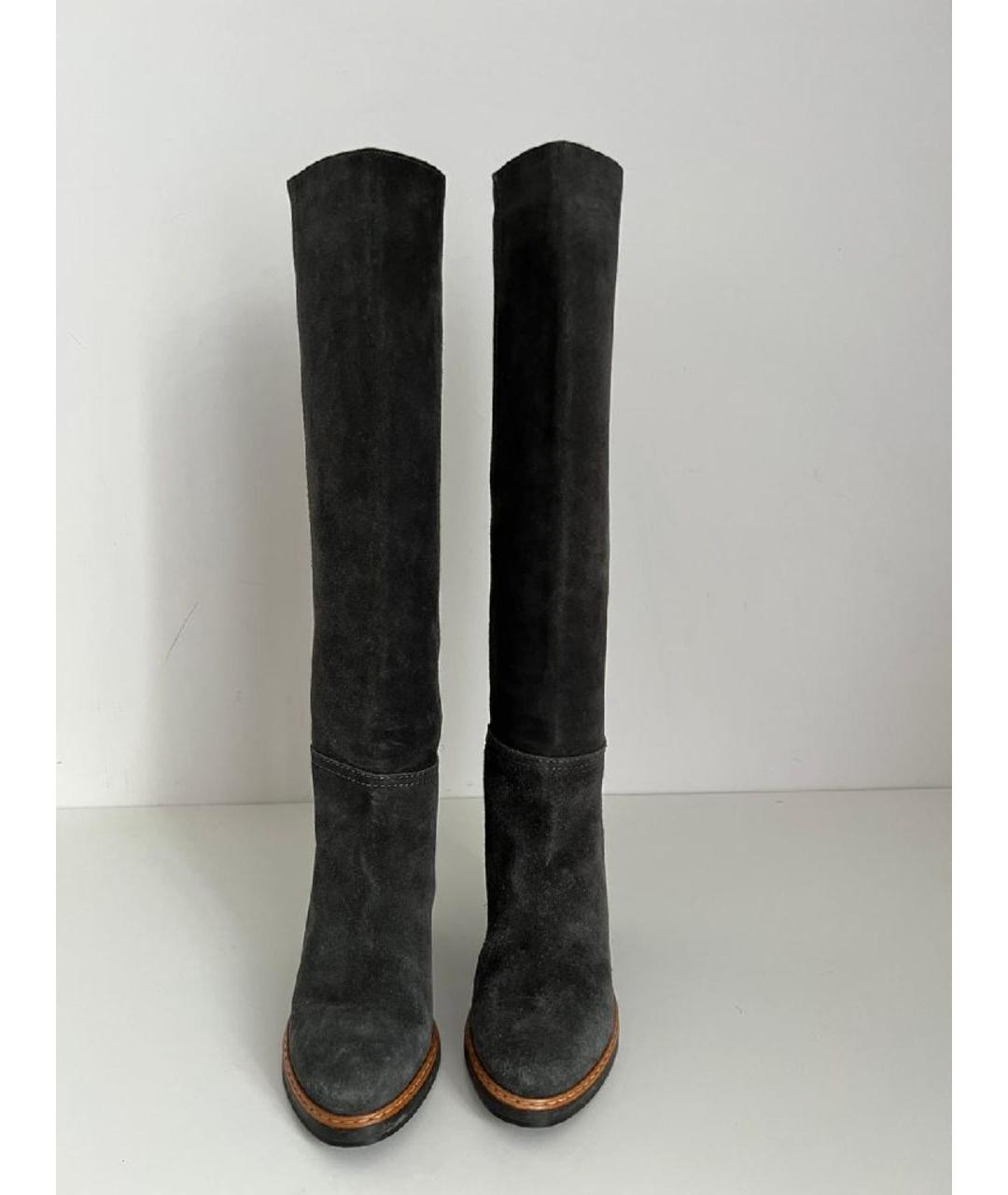 JIL SANDER Серые сапоги, фото 2