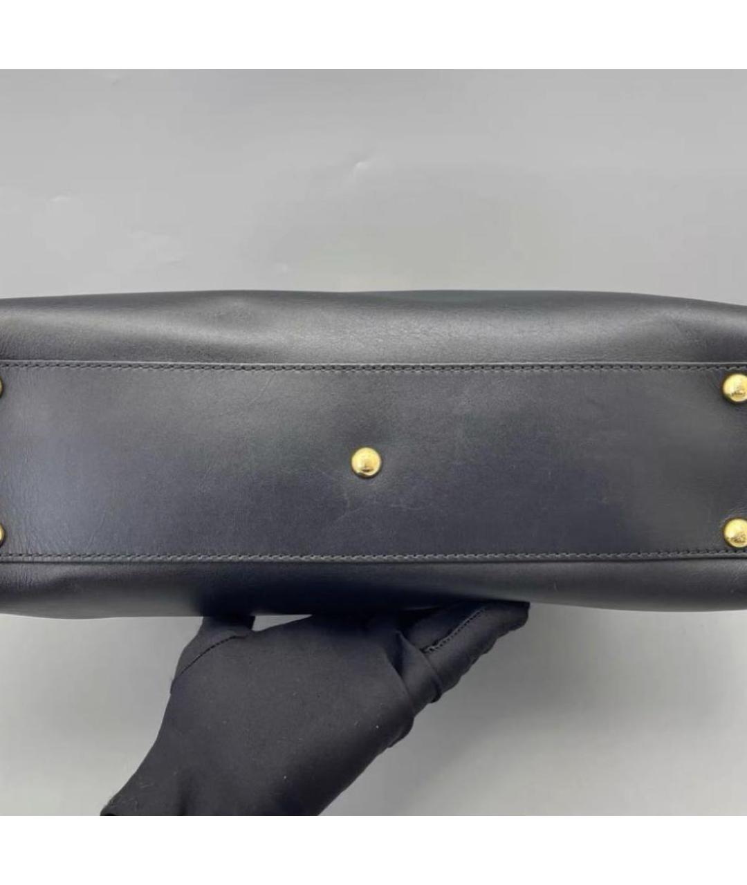 FENDI Черная кожаная сумка через плечо, фото 3