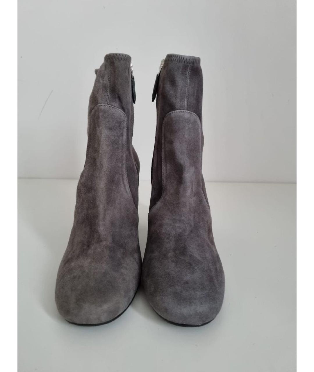 PRADA Серые ботинки, фото 2